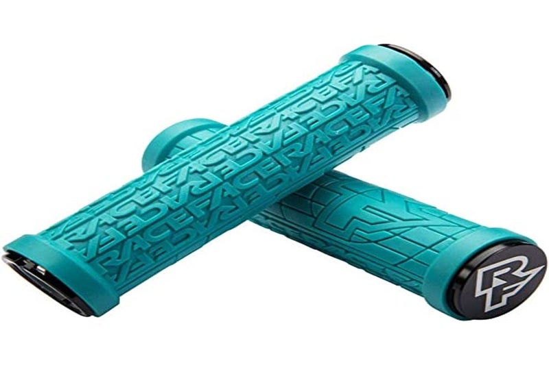 Race Face Lock-On Grippler Grips, Turquoise, 33mm